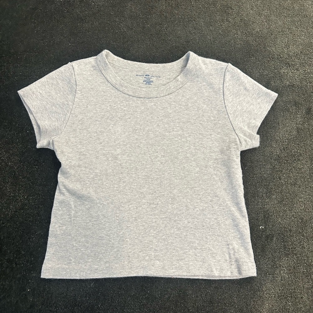 Brandy Melville gray baby tee